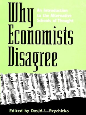 cover image of Why Economists Disagree
